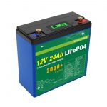 Cikël diellor i thellë 24v 48v 24ah Lifepo4 Bateri Paketa UPS 12v 24ah Bateri