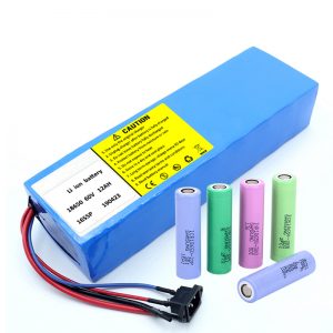 Bateria litium 18650 60V 12AH paketim i baterive skuter i rimbushur me litium jon